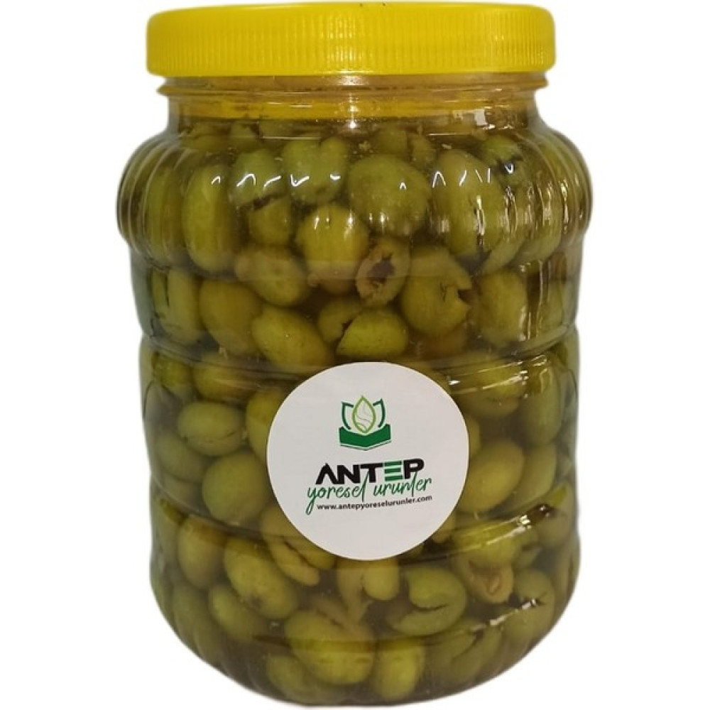 Antep Yöresel Ürünler El Kırması Çekirdeksiz Yeşil Zeytin 2 Lt. - 2 kg Diğer Fiyatı