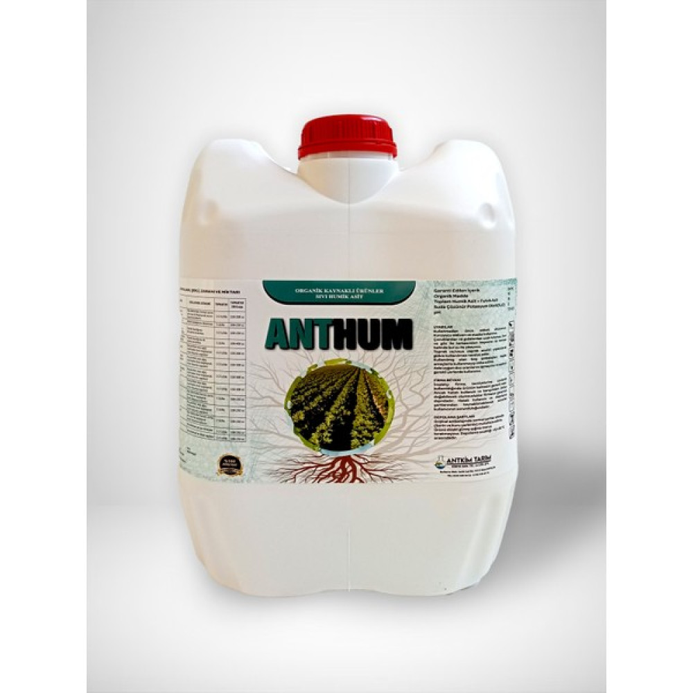 Anthum 20 Lt Organik Kaynaklı Sıvı Hümik Asit 20 Litre Gübre Fiyatı