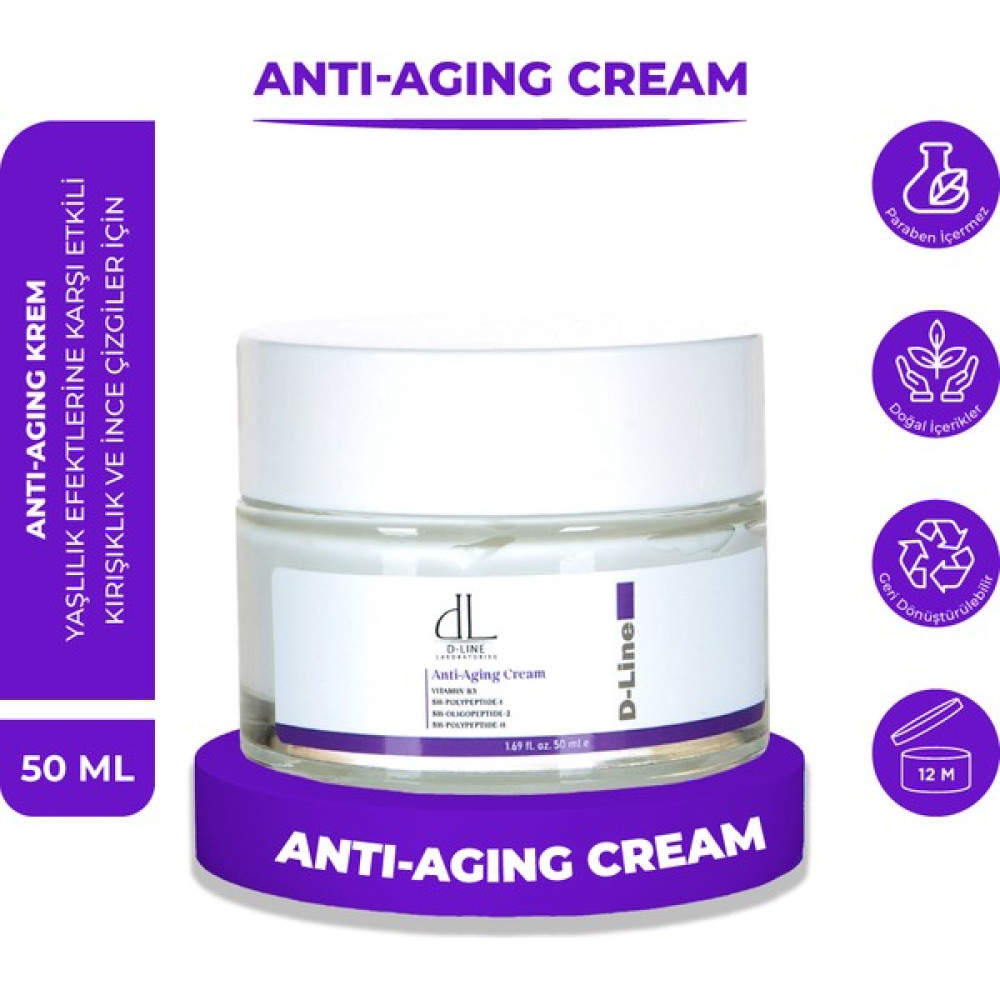 ANTİ-AGİNG KREM, Yaşlanma karşıtı, Kollajen destekli, Hyaluronik asit, Genç görünümü koruma Anti-Aging / Yaşlanma Karşıtı Fiyatı