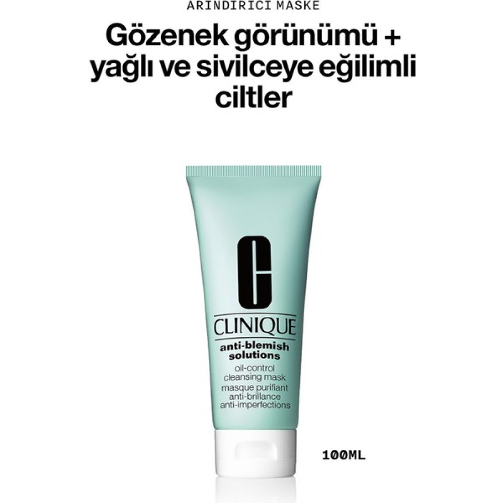 Anti-Blemish Solutions™ Yağ Kontrol Maskesi 100 ml Maskeler Fiyatı