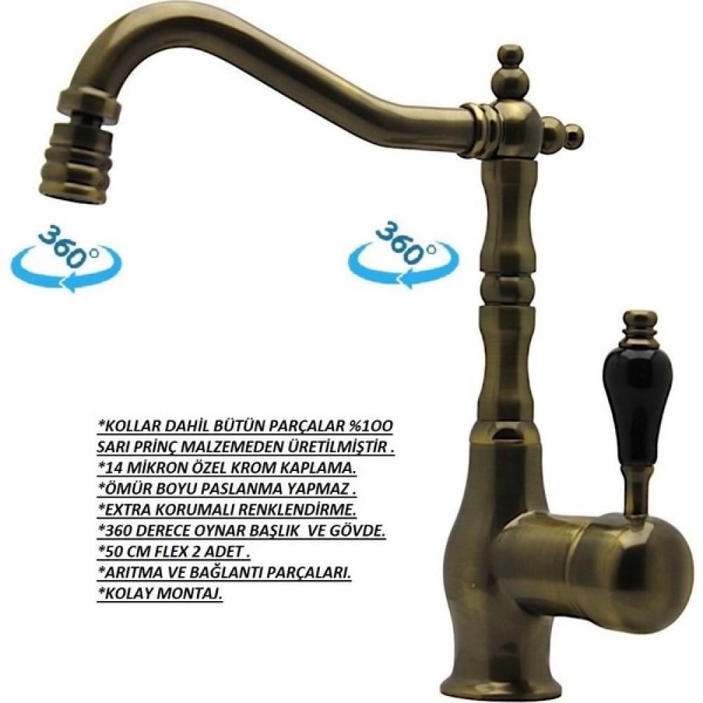 Antik Eskitme Kısa Lavabo Bataryası Oto Boyaları Fiyatı