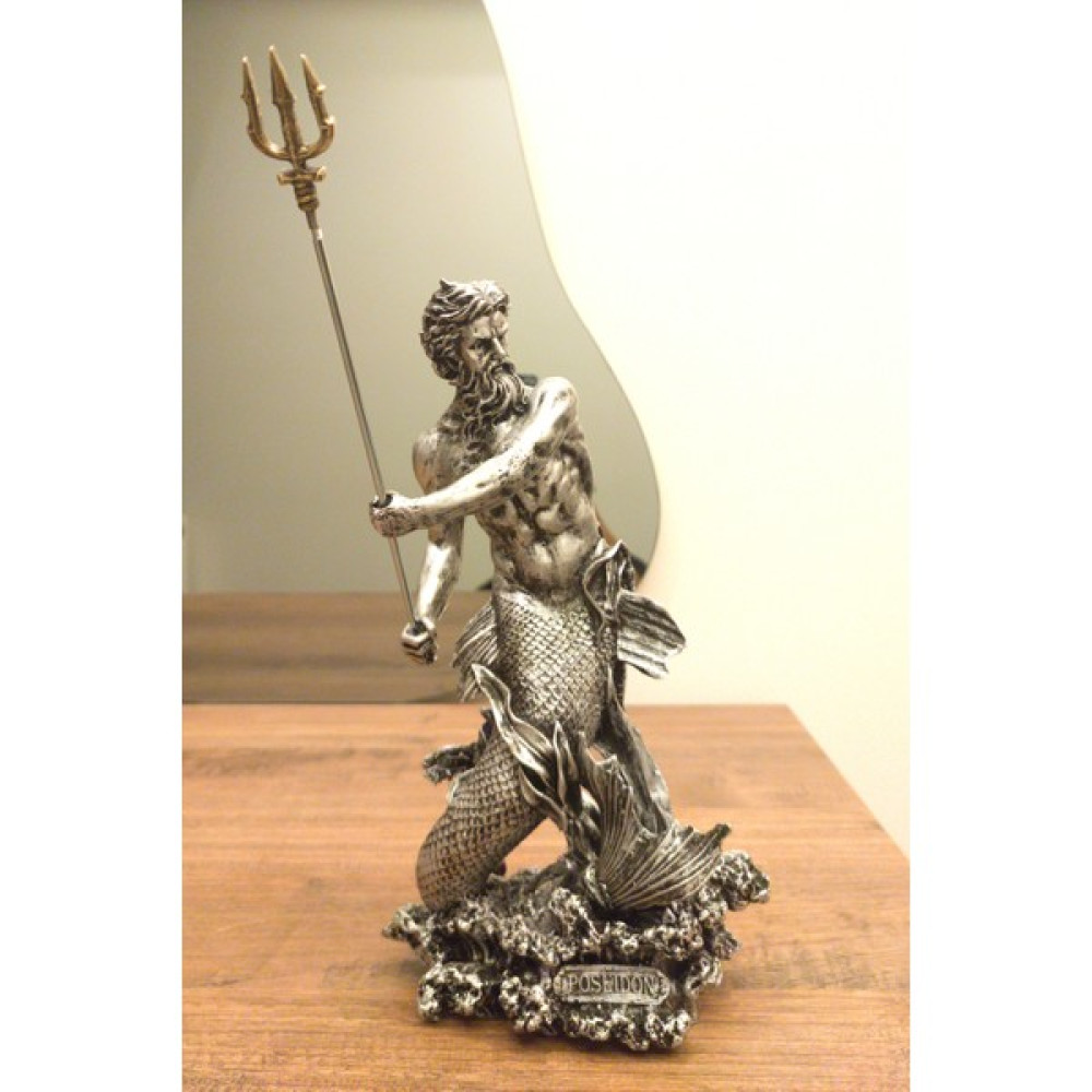 Antioch Art Design Tasarım Poseidon Biblo 30 cm Mitolojik Heykel Ev Dekor Hediyelik Eşya Biblo Fiyatı