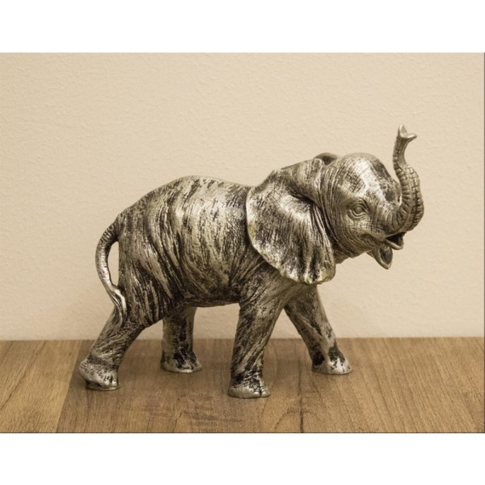 Antioch Artdesign Fil Biblo Tasarım 16*14 cm Ev Dekor Hediyelik Eşya - Gümüş Biblo Fiyatı