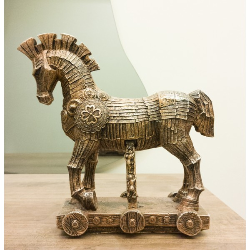 Antioch Artdesign Truva Atı Biblo Tasarım Heykel 26 cm Ev Dekor Hediyelik Eşya - Bronz Biblo Fiyatı