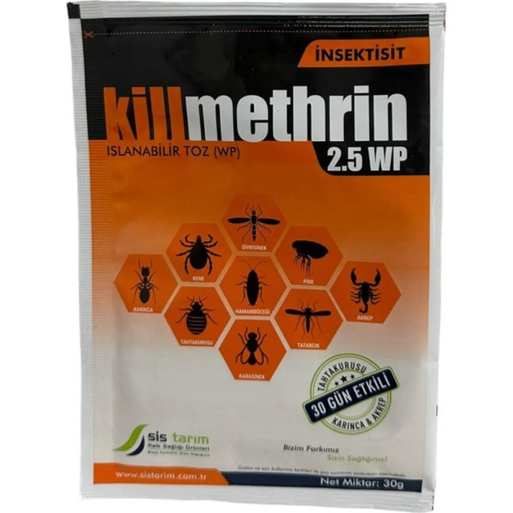 Antipest Killmethrin 2.5WP Akrep Ilacı 30 Gram Oto Boyaları Fiyatı