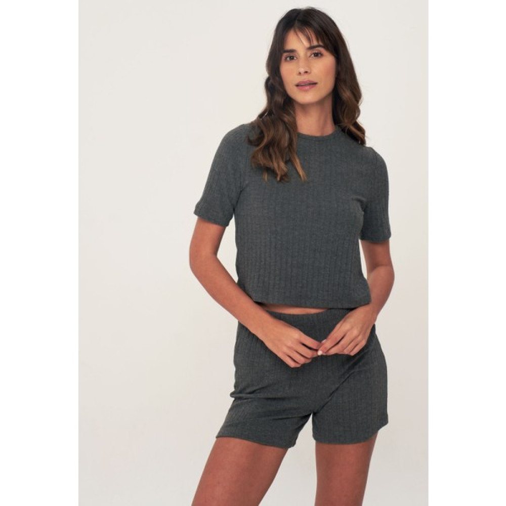 Antrasit Crop Sort Takim Erkek Çocuk Pijama Fiyatı