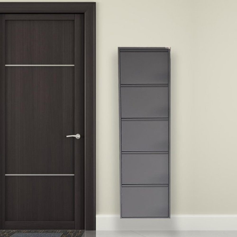 Antrasit Metal Ayakkabilik Mac5 - 5 Kapakli - 50X15x169 H Ayakkabılık Fiyatı