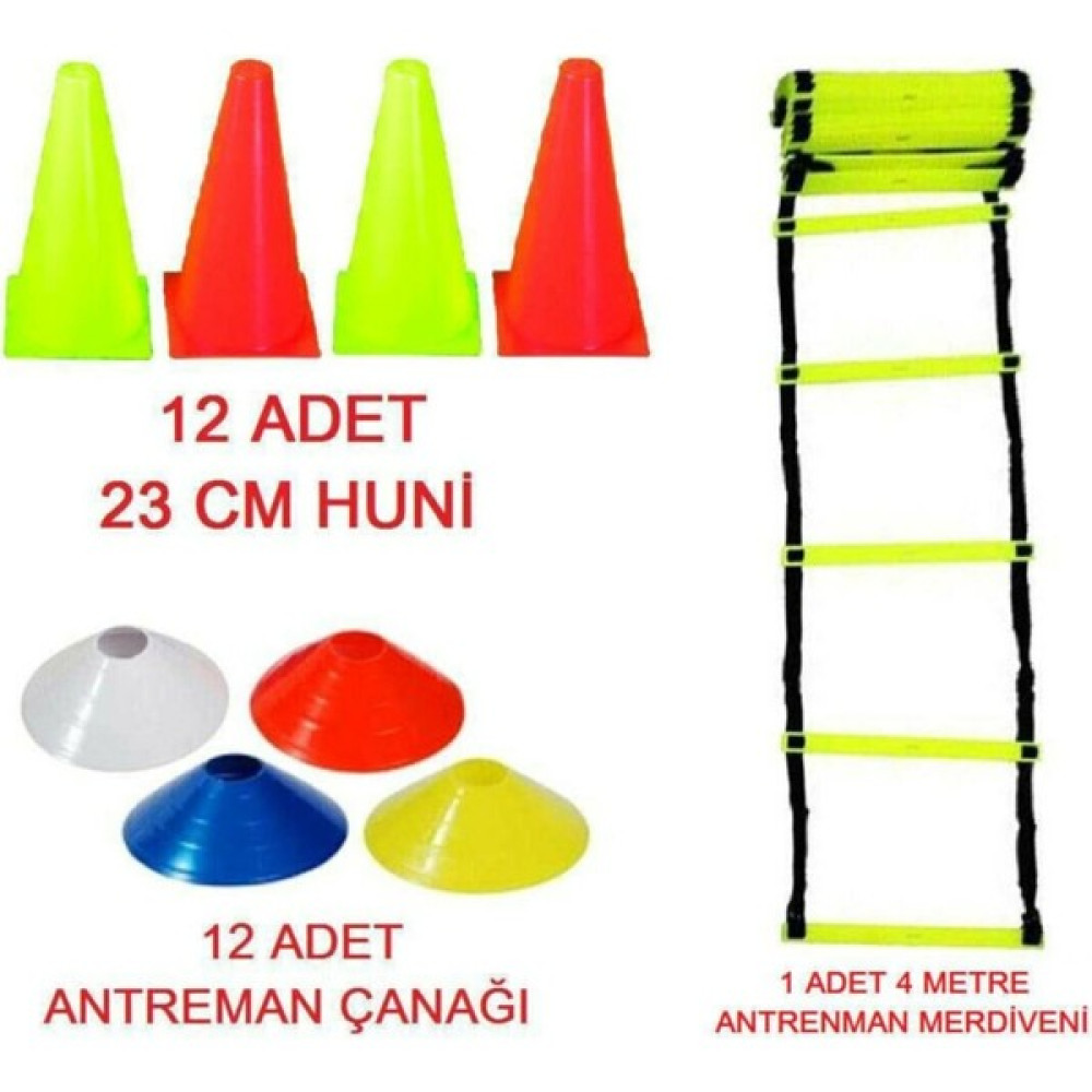 Antrenman Seti 4 Metre Merdiven + Huni + Küçük Çanak Futbol Malzemeleri Fiyatı