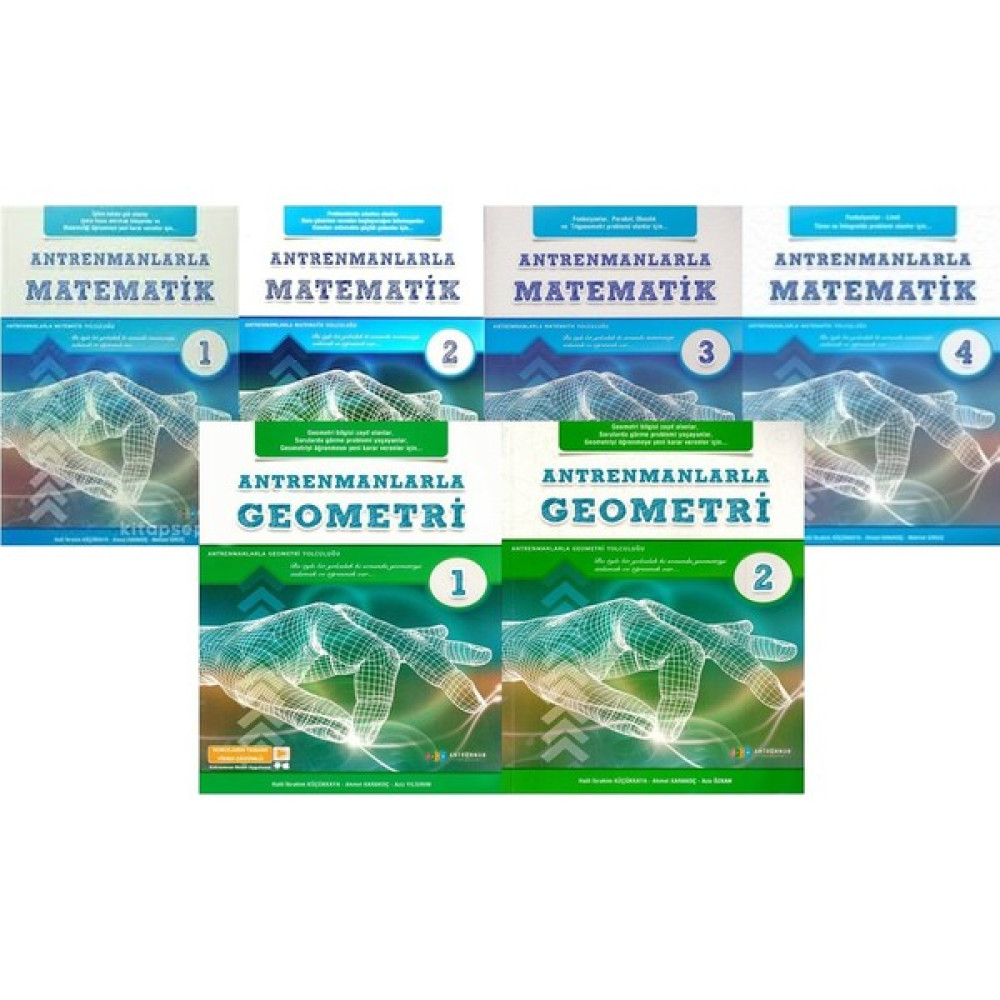 Antrenman Yayıncılık Antremanlarla Matematik 1-2-3-4 ve Geometri 1-2 - 6 Kitap Set Kaynak Kitapları Fiyatı