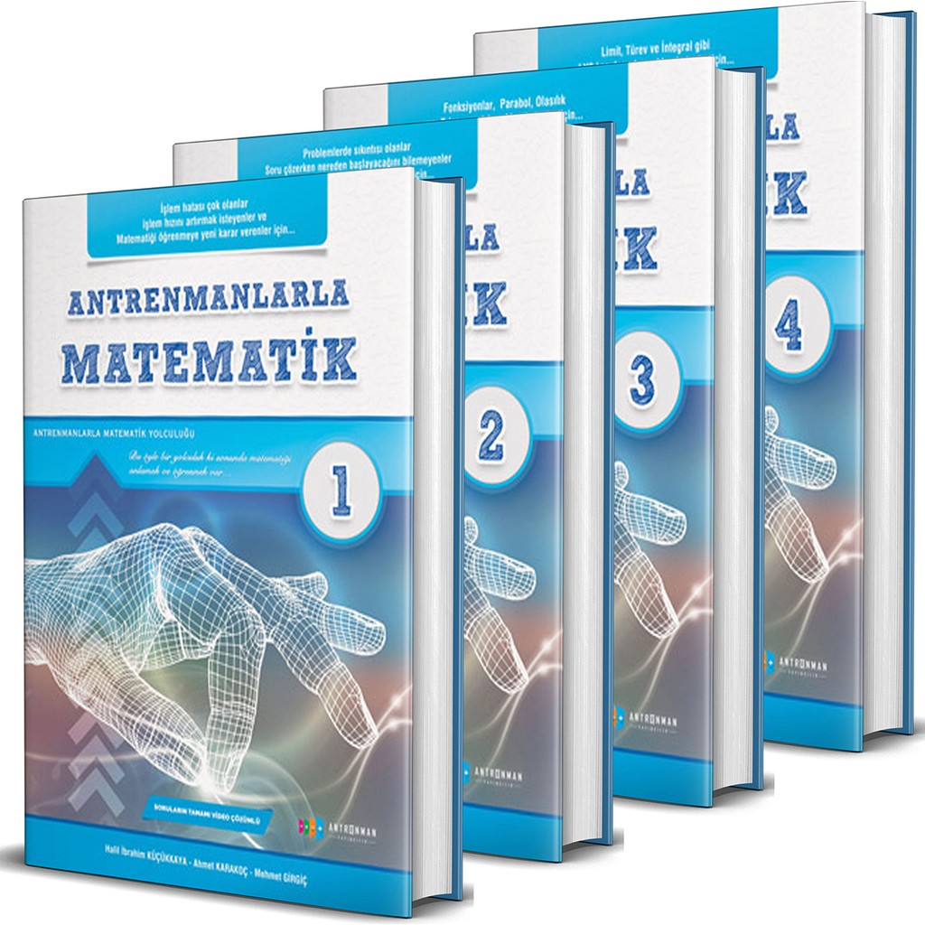 Antrenman Yayıncılık Antrenmanlarla Matematik 1-2-3-4 Ciltli Seti 1400 Sayfa Türkçe Üniversite Hazırlık İçin Diğer Fiyatı