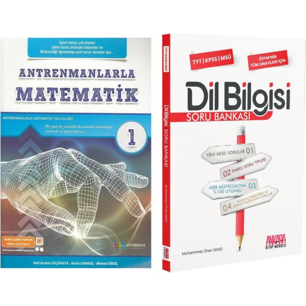 Antrenmanlarla Matematik 1 ve Dil Bilgisi Soru Bankası Seti 2 Kitap Temel Yeterlilik Testi (TYT) Fiyatı