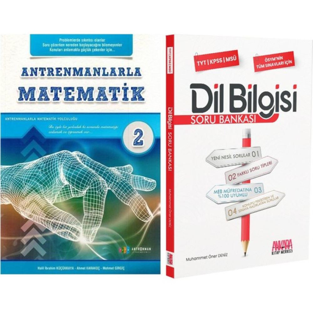 Antrenmanlarla Matematik 2 ve Dil Bilgisi Soru Bankası Seti 2 Kitap Temel Yeterlilik Testi (TYT) Fiyatı