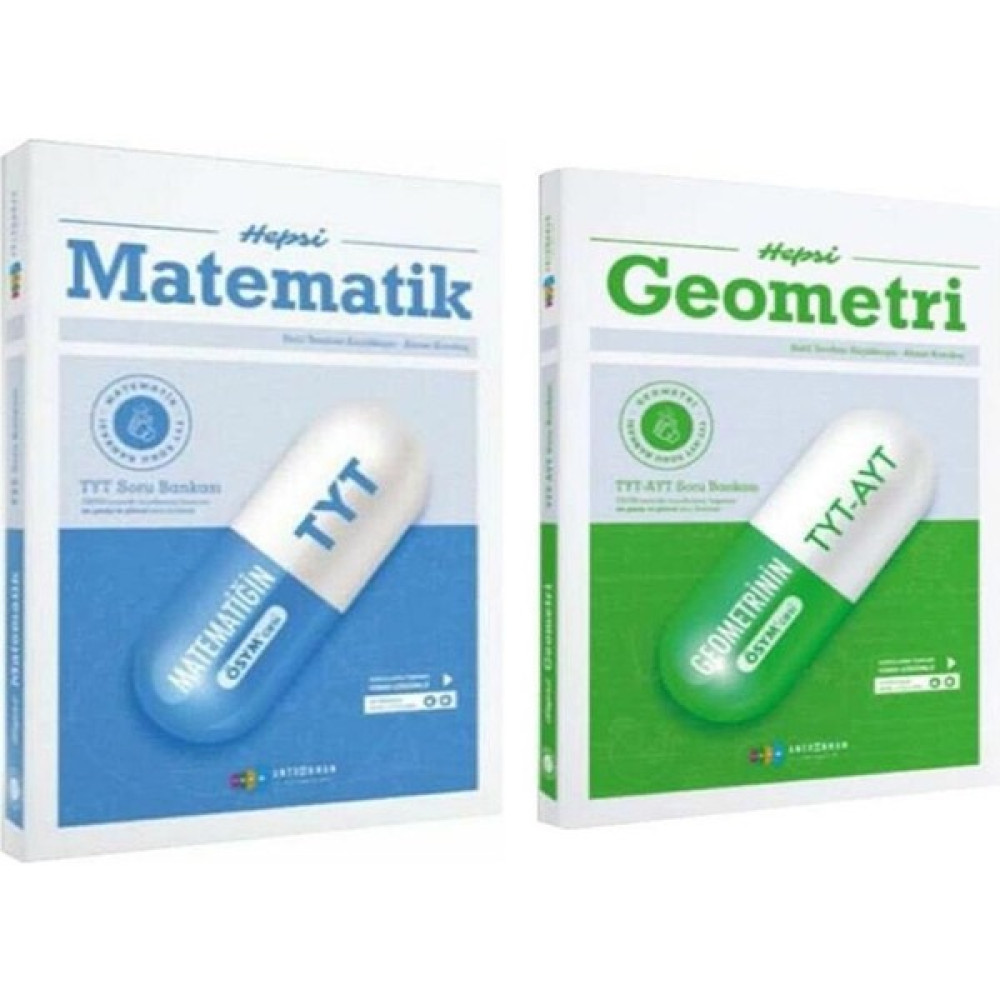Antrenmanlarla Tyt Hepsi Matematik ve Geometri Soru Bankası Seti 2 Kitap Temel Yeterlilik Testi (TYT) Fiyatı