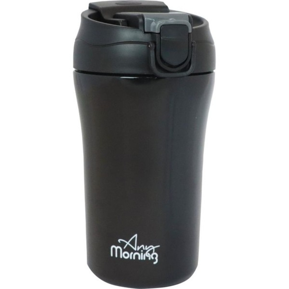 Any Morning SI232021 Iki Ağızlı Termos Mug Siyah 400 ml Kamp Mutfağı Fiyatı