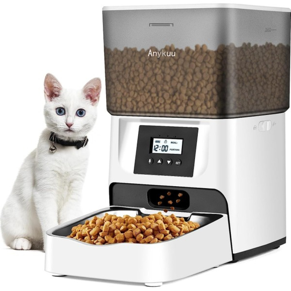 Anykuu Kediler Için Otomatik Yem Makinesi, 4 L, Kedi Maması, LCD Göstergeli, Zamanlayıcı Fonksiyonlu, Kedi Maması Dispenseri, 1 – 6 Öğün/gün 1 – 20... Evcil Hayvan Ürünleri Fiyatı