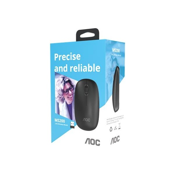 Aoc MS200B-LA 2.4g Kablosuz Mouse - Çok Renkli Klavye - Mouse Fiyatı