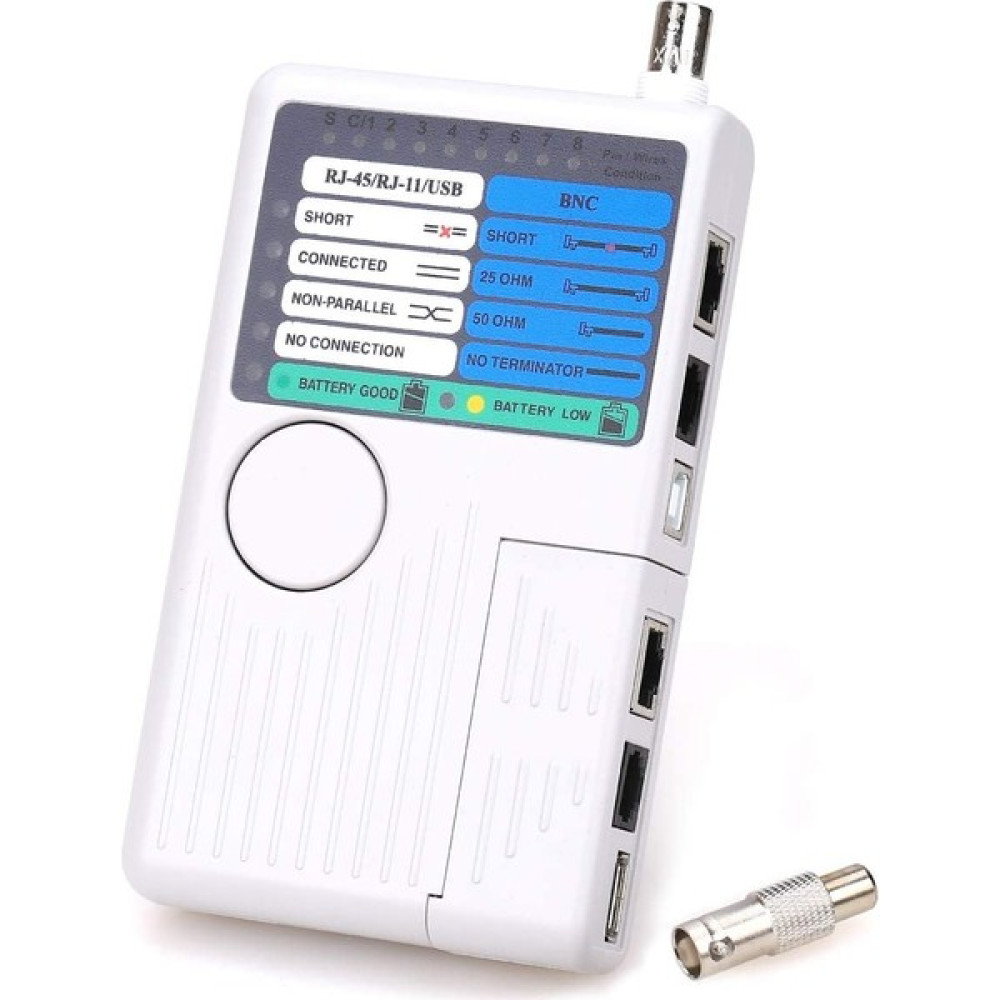 Aogo 4 Ü 1 Arada Test Cihazı USB RJ45 Bnc RJ11 Lan Cat5 Cat6 Telefon Kablosu Test Cihazı Ağ Kablosu Ölçer Çoklu Test Cihazı - Beyaz Diğer Test ve Ölçüm Cihazları Fiyatı