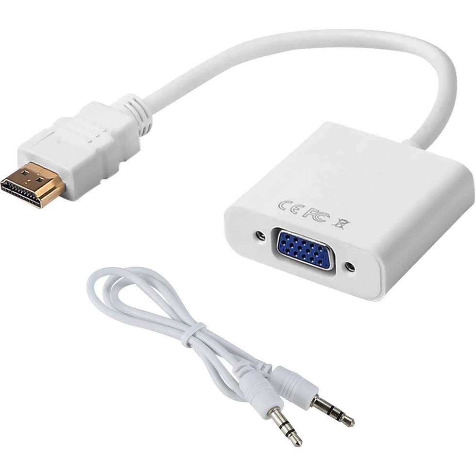 Aogo HDMI To VGA Dönüştürücü Ses Çıklışlı HDMI Giriş VGA Çıkış HDMI VGA Kablo HDMI Erkek VGA Dişi Bilgisayar Çevirici ve Adaptörü Fiyatı