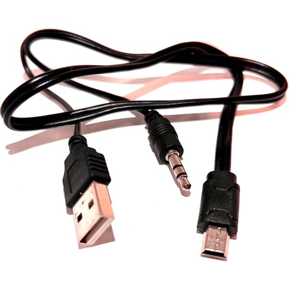 Aogo Mini USB 5 Pin + 3.5mm Aux Kablosu, Aux ve Şarj 2 In 1 Kablo Taşınabilir Bluetooth Hoparlör Kablosu Bilgisayar Çevirici ve Adaptörü Fiyatı