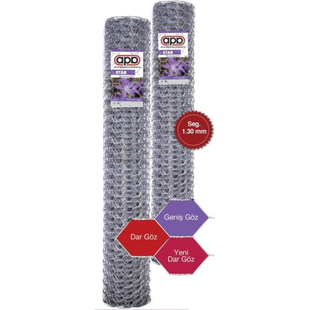 Apa Altıgen Örme Çit Teli (Star) 100X20 Bahçe Çiti Fiyatı