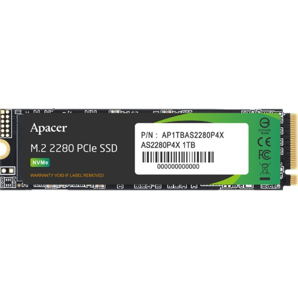 Apacer 1TB AS2280P4X 2100-1700MB-s NVMe PCIe M.2 SSD Disk (AP1TBAS2280P4X-1) Oto Boyaları Fiyatı