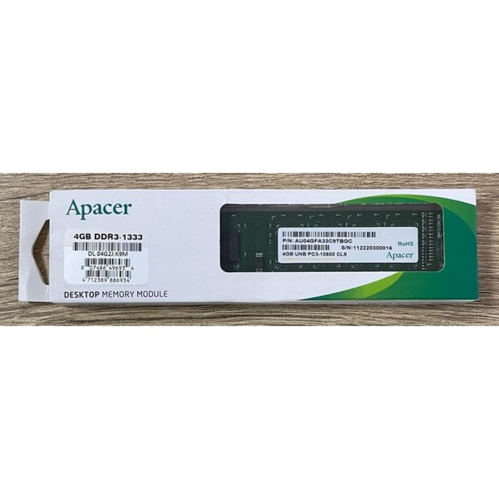 Apacer 4gb 1333MHZ Ddr3 Cl9 Pc Ram DL.04G2J.K9M RAM Bellekler Fiyatı