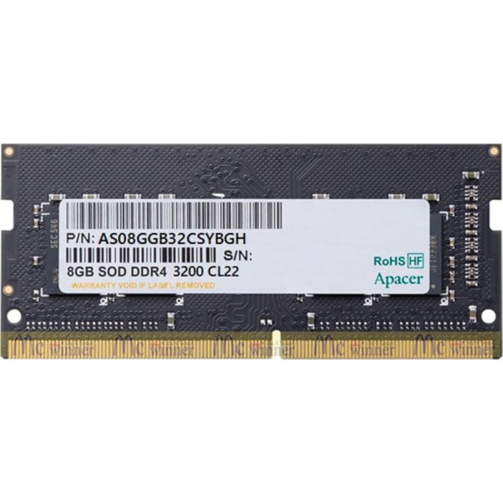 Apacer 8gb (1X8GB) 3200MHZ CL22 Ddr4 Notebook Sodımm Ram (ES.08G21.GSH) RAM Bellekler Fiyatı
