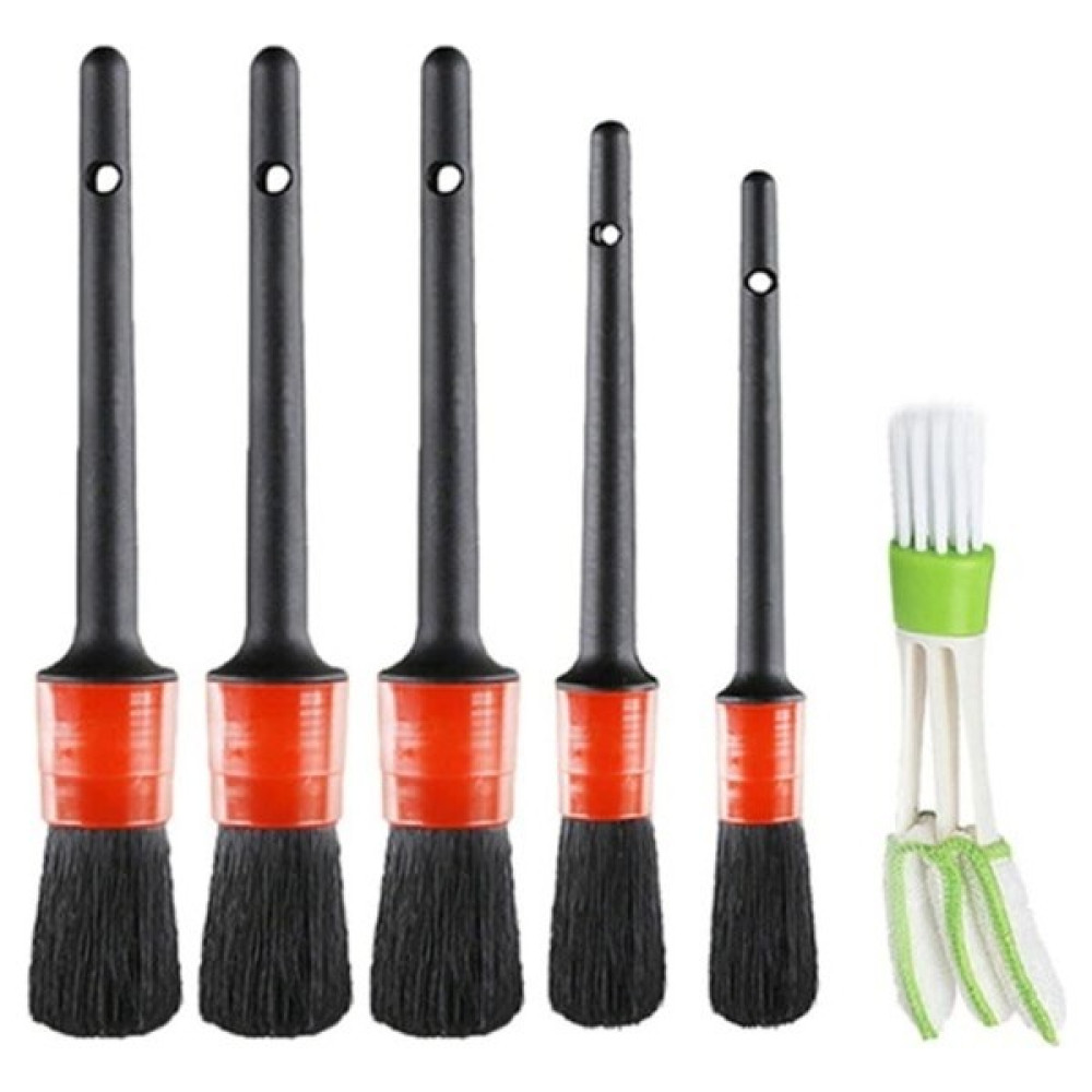 Apak Shop Yumuşak Kıllı Iç ve Dış Temizlik Için 5+1 Detaylı Araç Oto Temizlik Bakım Fırça Seti Oto Genel Temizlik Fiyatı