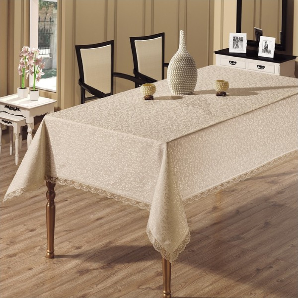 Apakay Kdk Dertsiz Masa Örtüsü - 160 x 220 cm - Cappuccino Masa Örtüsü Fiyatı