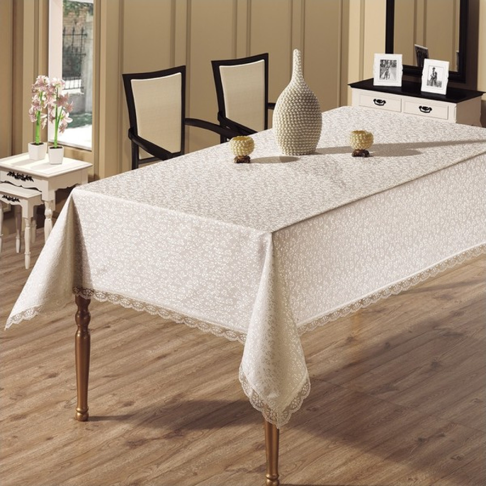 Apakay Kdk Dertsiz Masa Örtüsü - 160 x 220 cm - Krem Masa Örtüsü Fiyatı