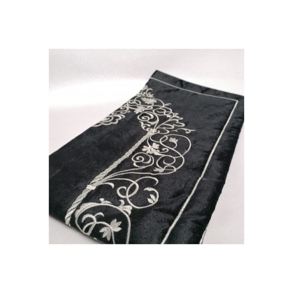 Apaydın Çeyiz Osmanlı Nakışlı Kadife Seccade Çeyizlik Seccade Siyah - 75 x 125 cm Seccade Fiyatı