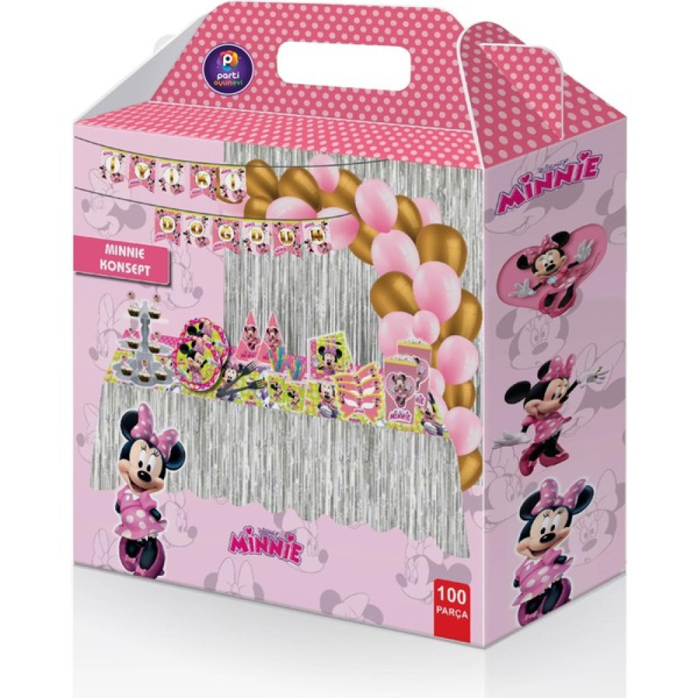 Apaydın Çeyiz Parti Ustası Minnie Doğum Doğum Günü Parti Seti 100 Parça - Gri Oto Boyaları Fiyatı