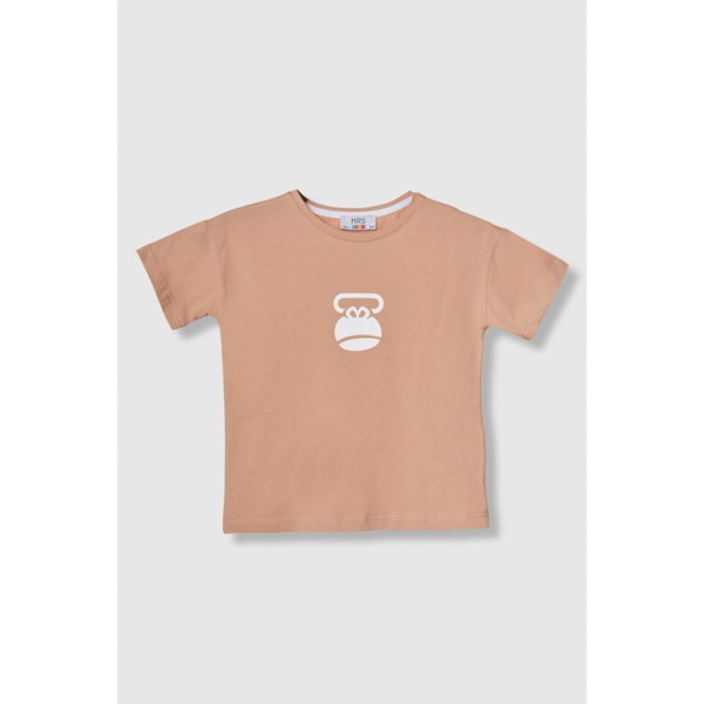 Ape Oversize Erkek Çocuk Baskılı Bisiklet Yaka Pamuk Tişört Erkek Çocuk T-shirt Fiyatı