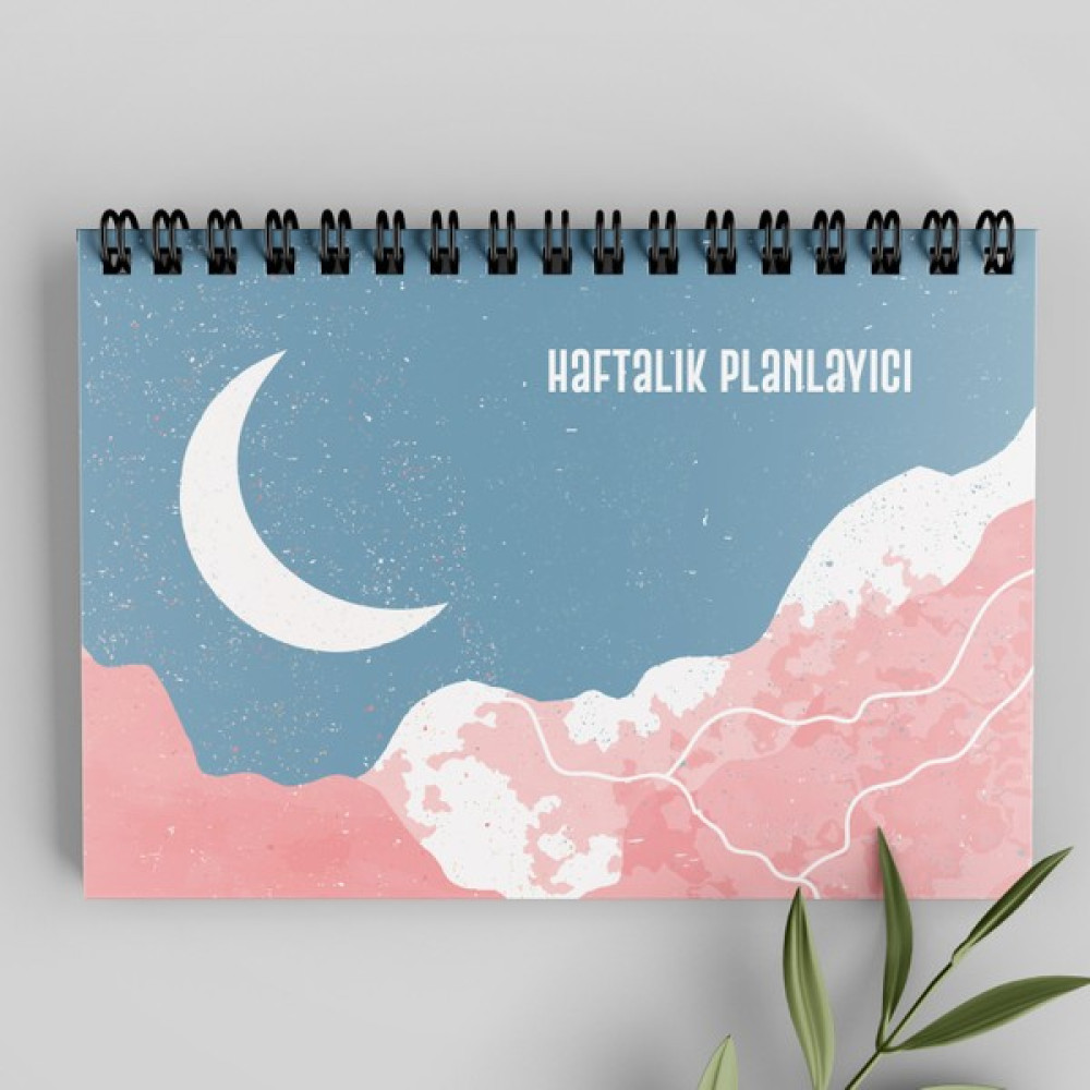 Apeirona Haftalık Planlayıcı | Çelik Spiralli | Özel Ürün | 52 Yaprak - Azur Mavi Ajanda Fiyatı