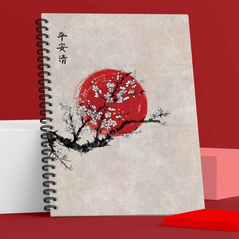 Apeirona Noktalı Defter | Ikebana Serisi | 100 Sayfa | Spiralli | Sert Karton Kapak | Bullet Journal - Deep Red - 1 Adet Not Defteri & Bloknot Fiyatı