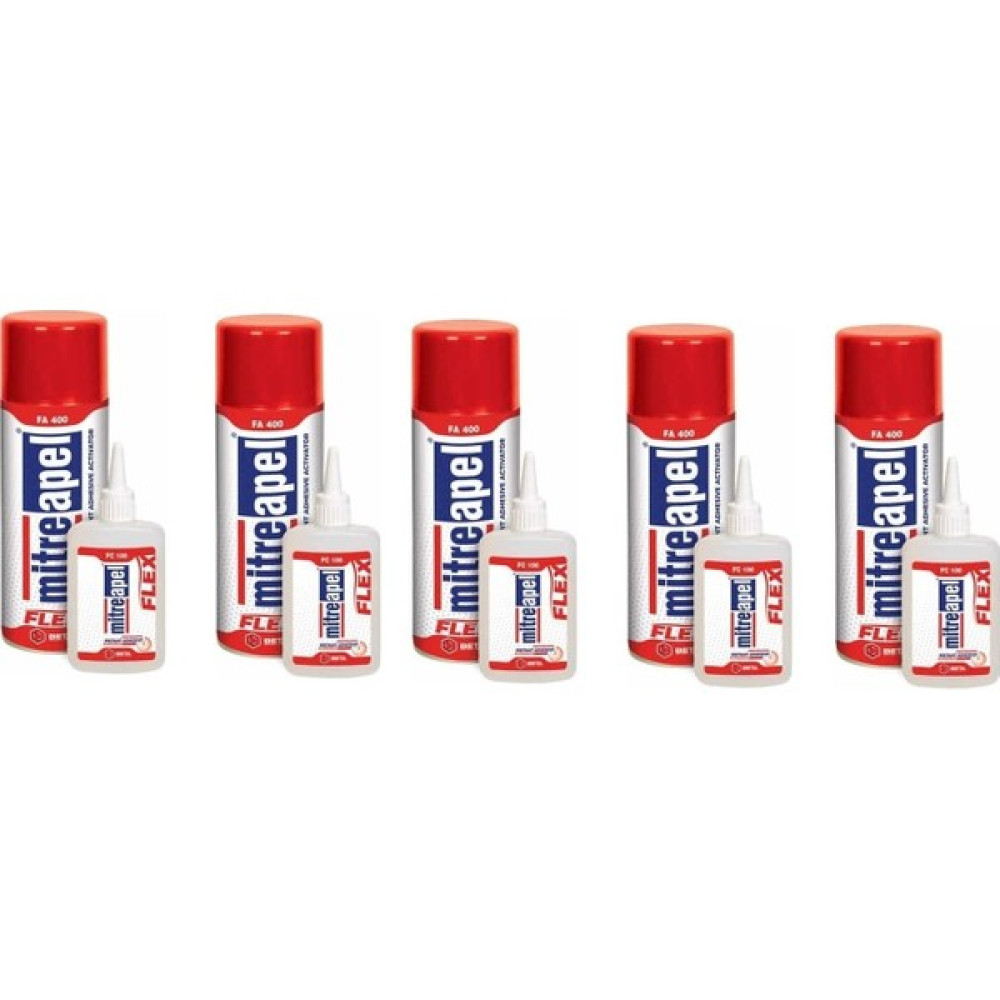 Apel Mitre Hızlı Yapıştırıcı 400 ml 100 gr (5 Adet) - 5 Oto Boyaları Fiyatı