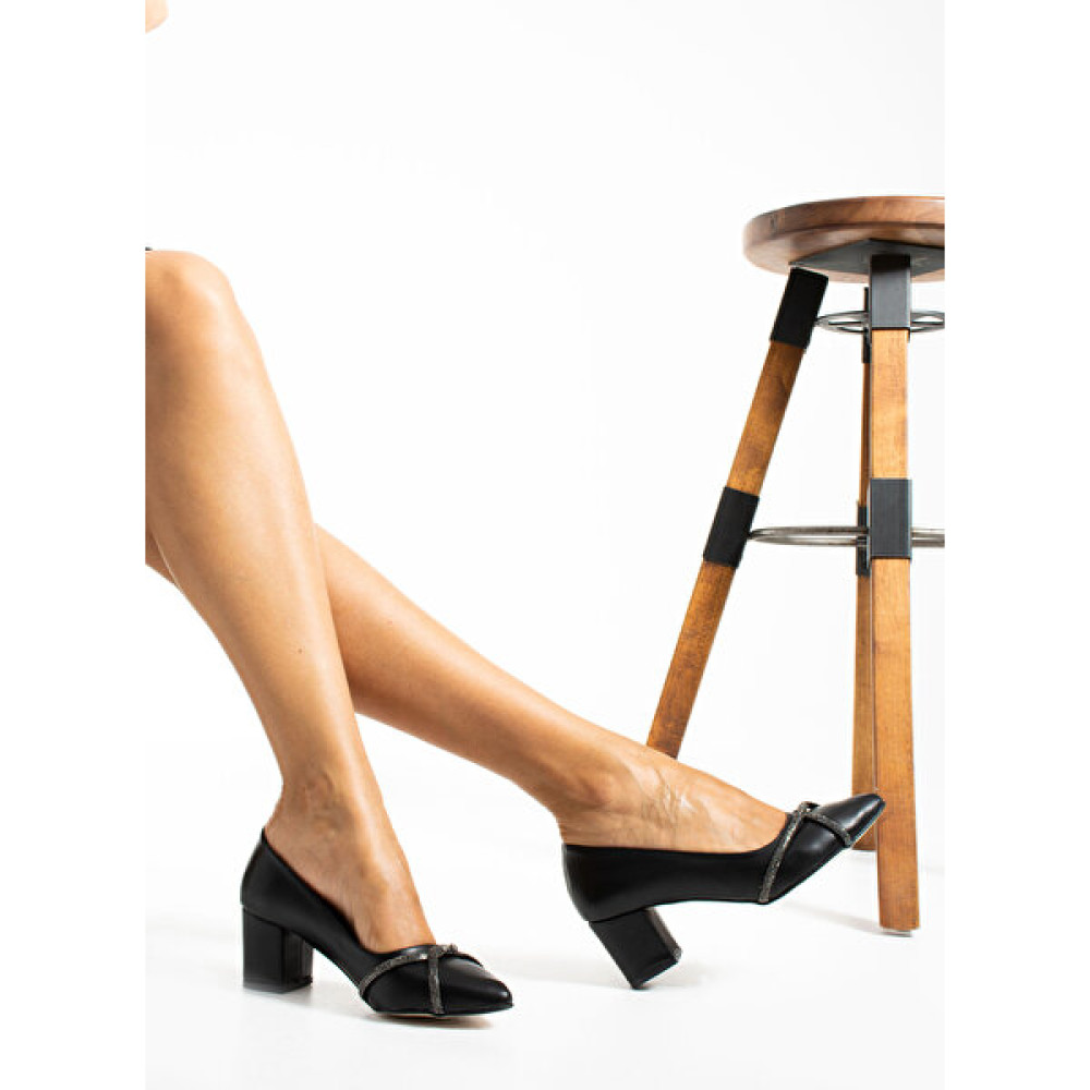 Apelles Shoes Kadın Topuklu Ayakkabı Kalın Topuklu Taşlı Stiletto Düğün Mezuniyet Nişan Topuk 6cm Topuklu Ayakkabı Fiyatı