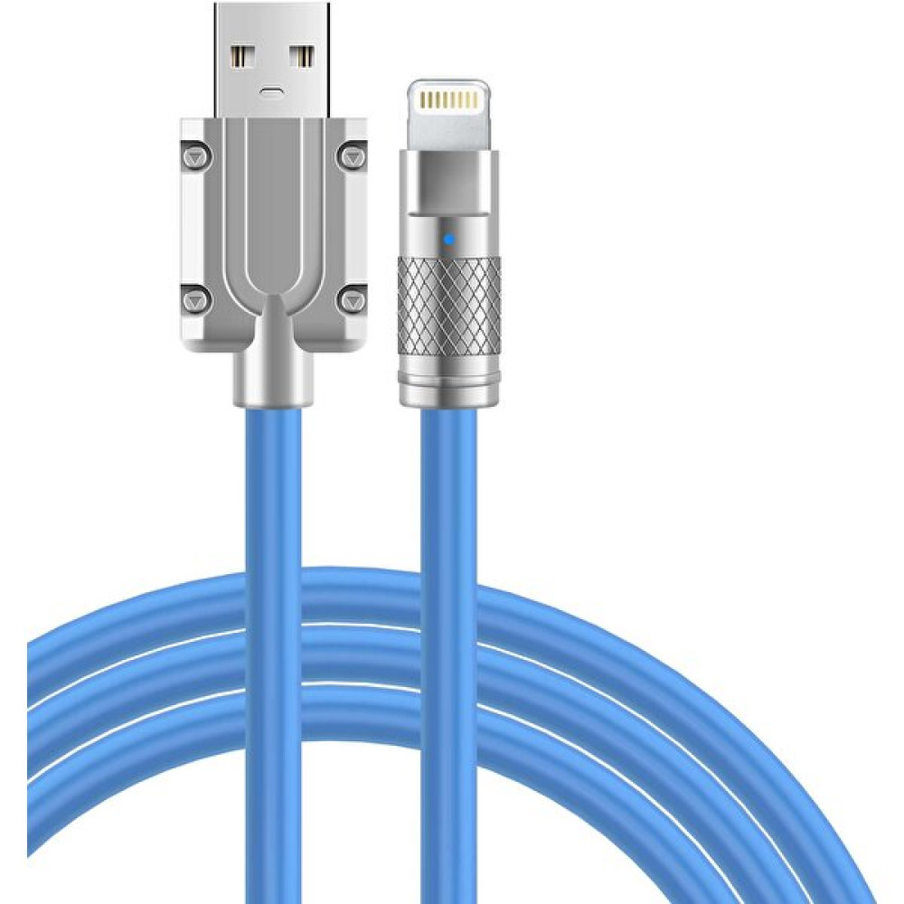 Apera BN58 iPhone Uyumlu 120W Watt 6A Süper Hızlı Şarj Data Kablosu 1 Metre Ios Kablo - Mavi Cep Telefonu Kablosu Fiyatı