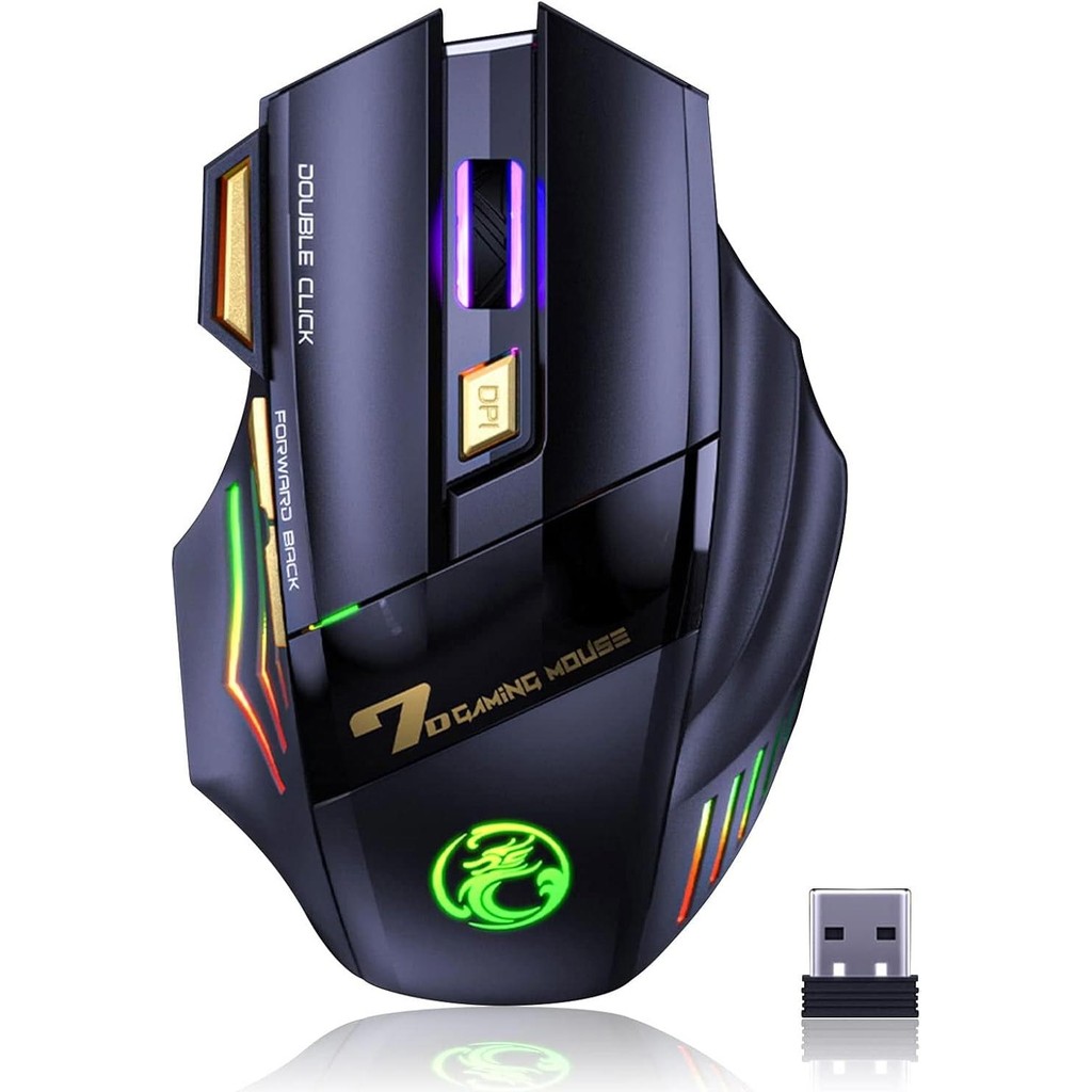 Apera Imce Gwx7 Kablosuz Şarjlı Rgb Gaming Mouse Sessiz Tık Oyun Faresi 3200DPI 7 Tuş - Siyah Klavye - Mouse Fiyatı