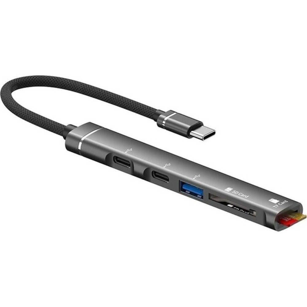Apera NR44 5in1 Apple iPhone Uyumlu Hızlı Şarj Aleti Type-C Hub Dock USB 3.0 Kart Okuyuculu Cep Telefonu Kablosu Fiyatı