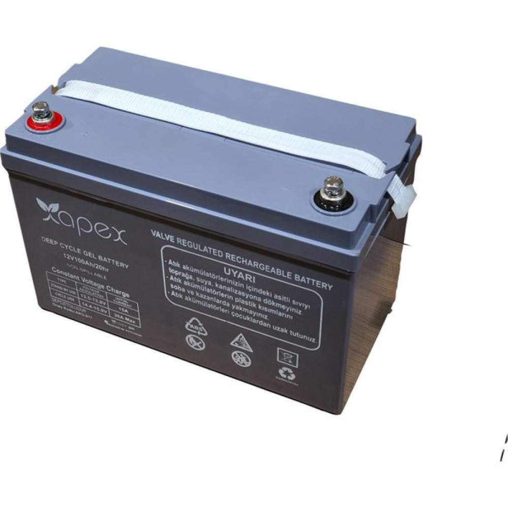 Apex 100 Amper Deep Cycle Jel Akü Akü Fiyatı
