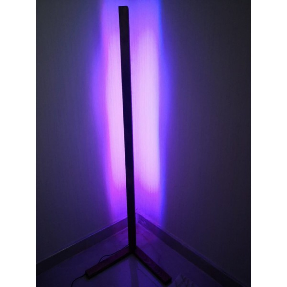 Apex Avize Ayaklı Rgb LED Köşe Aydınlatma Mat Ceviz Renkli Ahşap Lambader Fiyatı