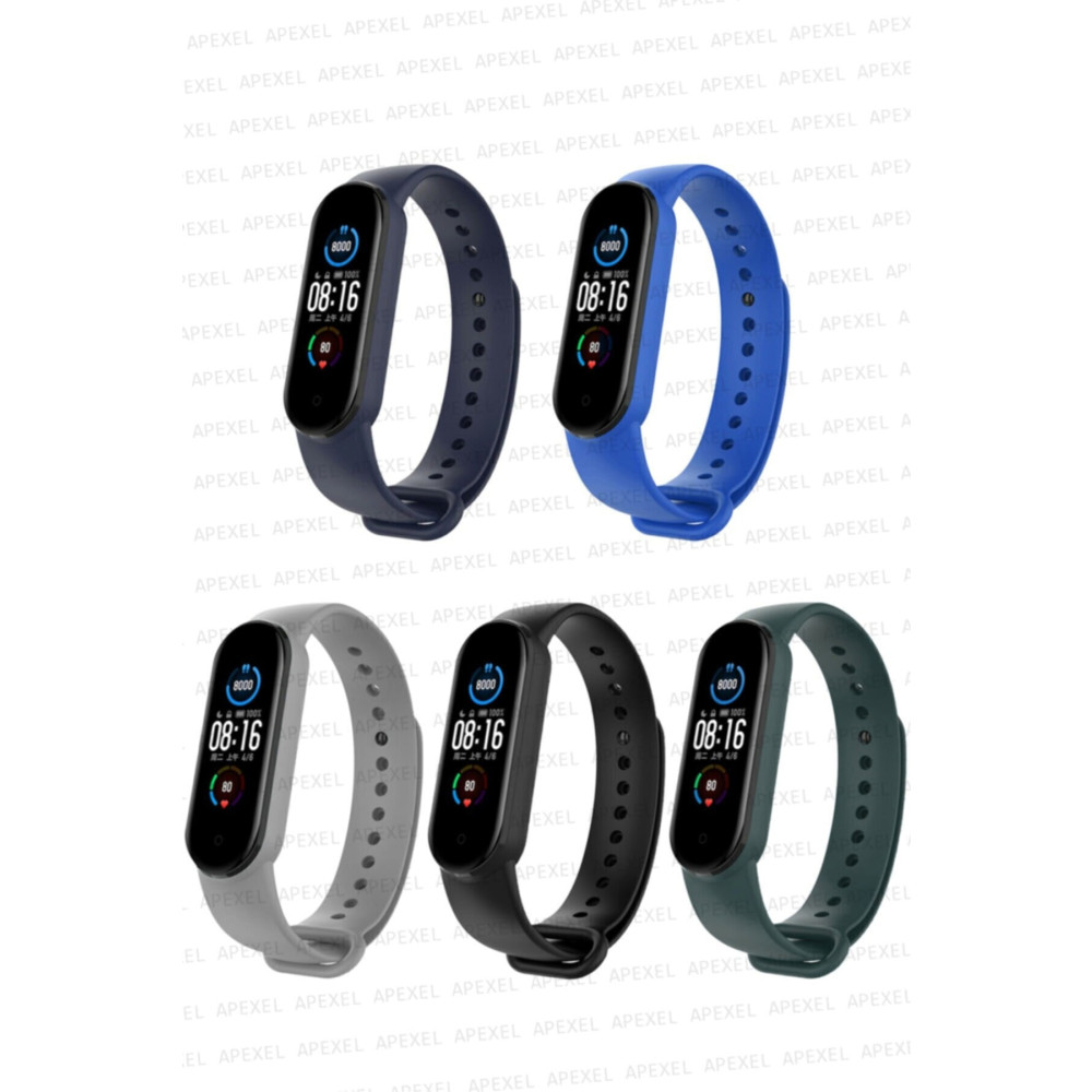APEXEL Xiaomi Mi Band 5 Ve 6 Uyumlu Kordon Seti 5li Akıllı Bileklik Fiyatı