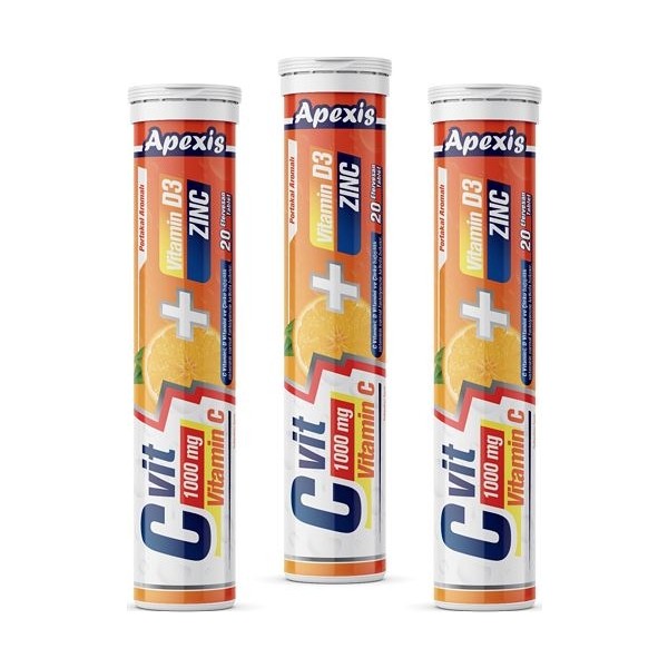 Apexis C Vit 1000 mg C Vitamini 20'li Tablet Diğer Fiyatı