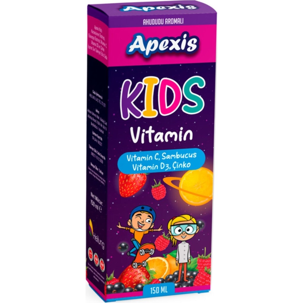 Apexis Kids Ahududu Aromalı Sambucus Şurup 150 ml Diğer Fiyatı