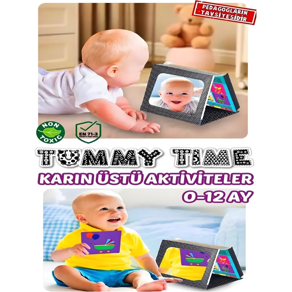 Apexma Eğitici Tummy Time Aynalı Zeka Kartları Oyun Seti - Bebekler Için Eğlenceli Aktivite Set - Oyuncak Aynalı Zeka Kart Aktivite Set Anne Bebek Oyuncak Fiyatı