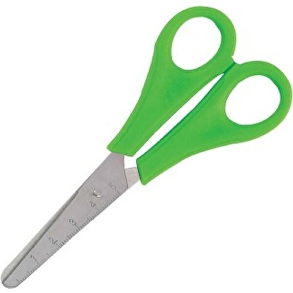 Apiko Shop Renkli Saplı Çelik Uçlu Okul Makası, Küt Uçlu Çocuk Makası 1 Adet Yeşil Makas Fiyatı