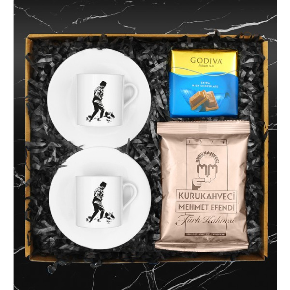 Apollon Gift Atatürk Anafartalar Silüetli Fincan Takımı & Türk Kahvesi & Godiva Fincan / Bardak / Kahve Takımı Fiyatı