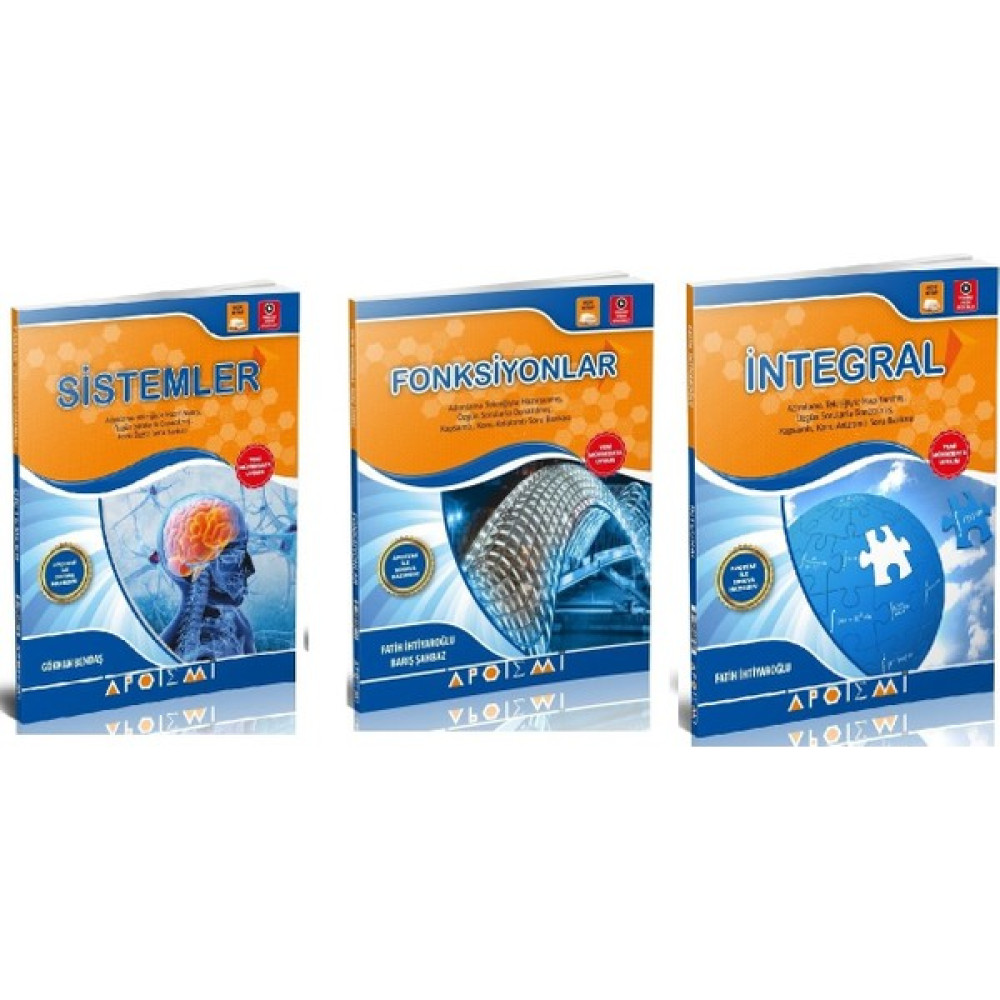 Apotemi Biyoloji Sistemler - Apotemi Matematik Fonksiyonlar - Apotemi Matematik Integral Kaynak Kitapları Fiyatı