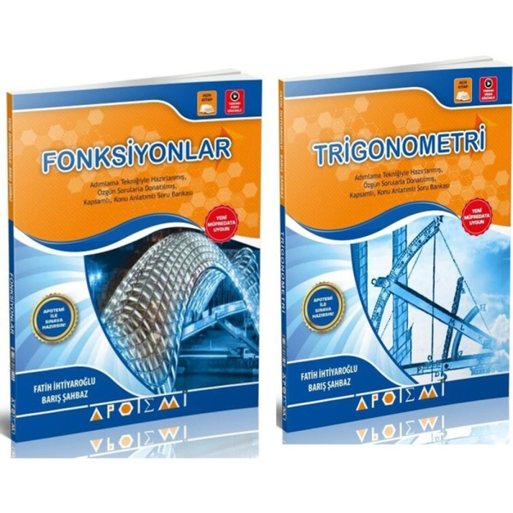 Apotemi Fonksiyon Ve Trigonometri Soru Bankası Seti 2 Kitap Temel Yeterlilik Testi (TYT) Fiyatı